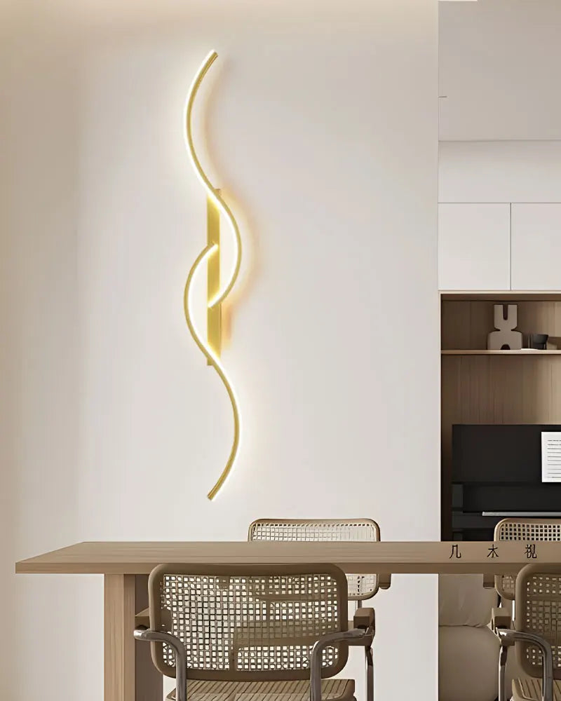 Indoor LED Wall Lights Modern Wall Sconces for Bedroom and Corridor Black Gold White Finish Stylish Indoor Lighting