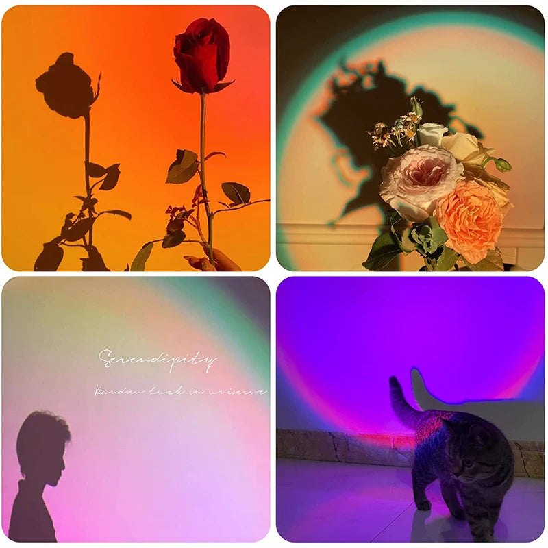 USB 5V Tuya Smart Sunset Lamp Night Light Projector Gift