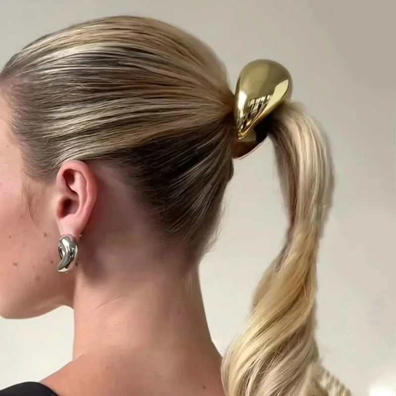 New Fashion Metal Irregular Double-Layer Hair Bands Ropes