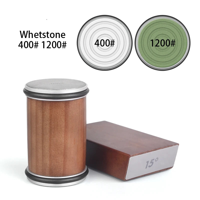 Rolling Knife Sharpener Kit with Magnetic Holder and Diamond Stones