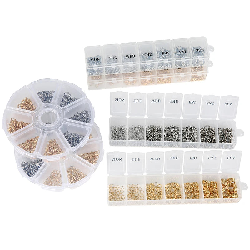 Jewelry Making Kit Set Box Stainless Steel Findings for Bracelets and Necklaces
