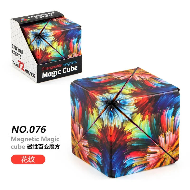Variety Geometric Changeable Magnetic Magic Cube Fidget Toy
