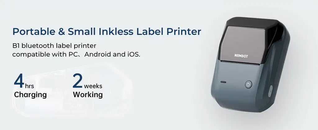Niimbot B1 Mini Portable Thermal Printer Bluetooth Label Maker