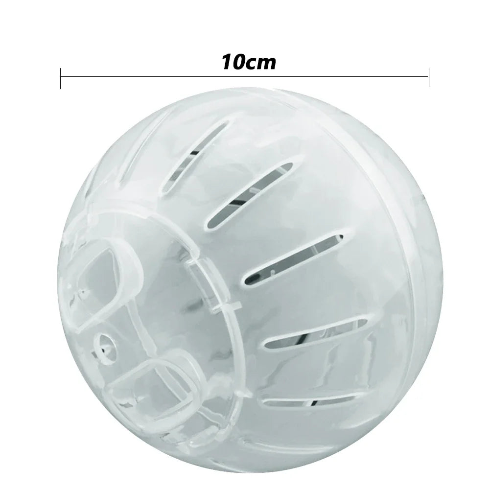 Clear Plastic Pet Rodent Mini Jogging Ball Hamster Exercise Running Ball Toys Small Animal Toy Play House Exercise Toy
