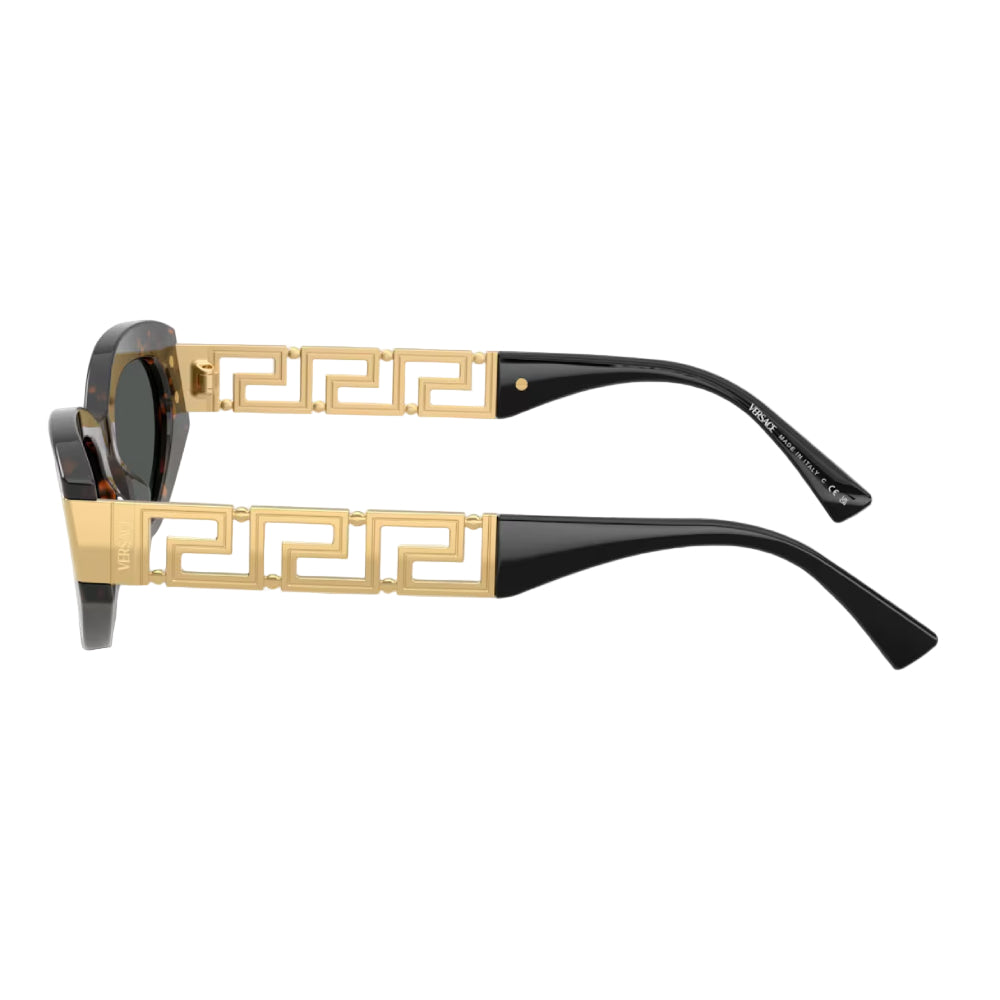 Versace VE4501 Women's Cat-Eye Solid Color Sunglasses