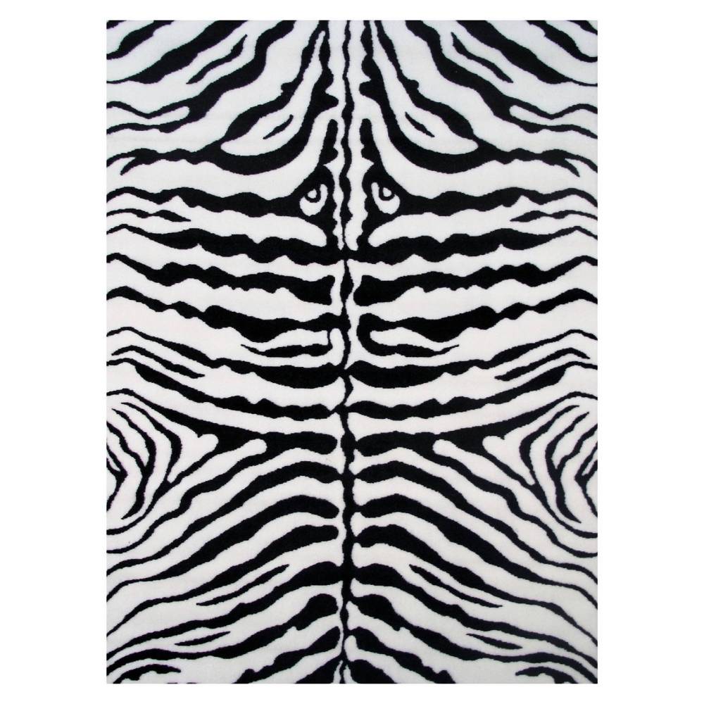 L.A Rugs Fun Time Zebra Skin Rectangular Area Rug