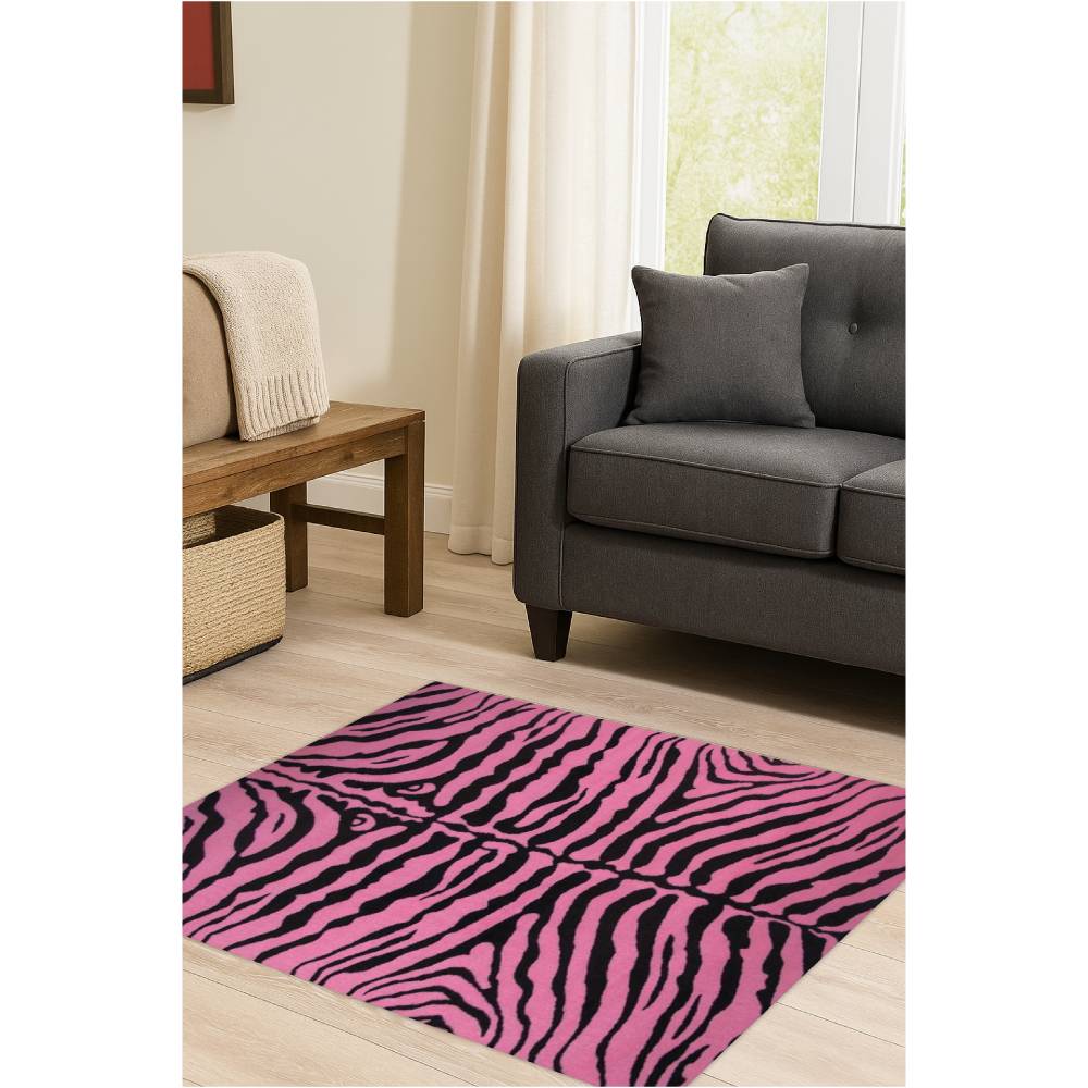L.A Rugs Fun Time Zebra Skin Rectangular Area Rug
