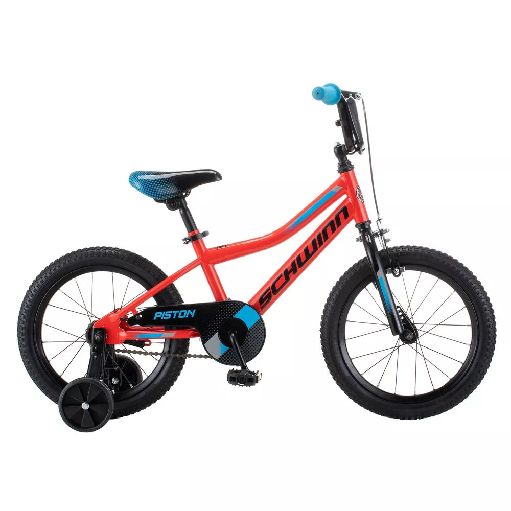 Pacific Cycle Schwinn Piston 16" Kid's Bike - Black/Red