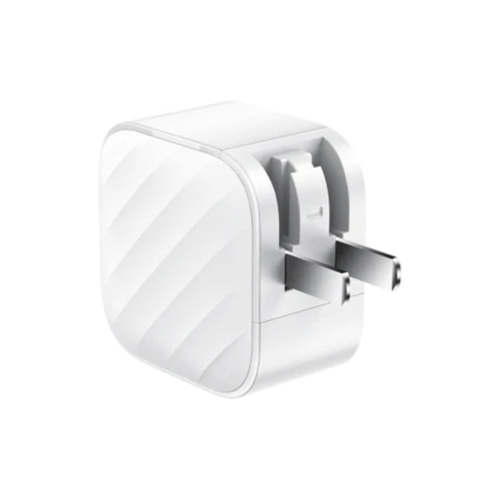 TekYa 45W GaN Dual USB-C Port Wall Charger - White