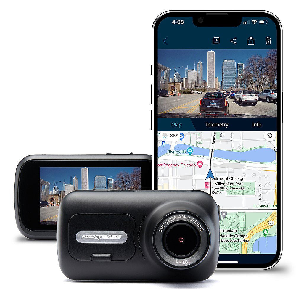 Nextbase 322GW Dash Camera with 1080p Full HD Recording - Black