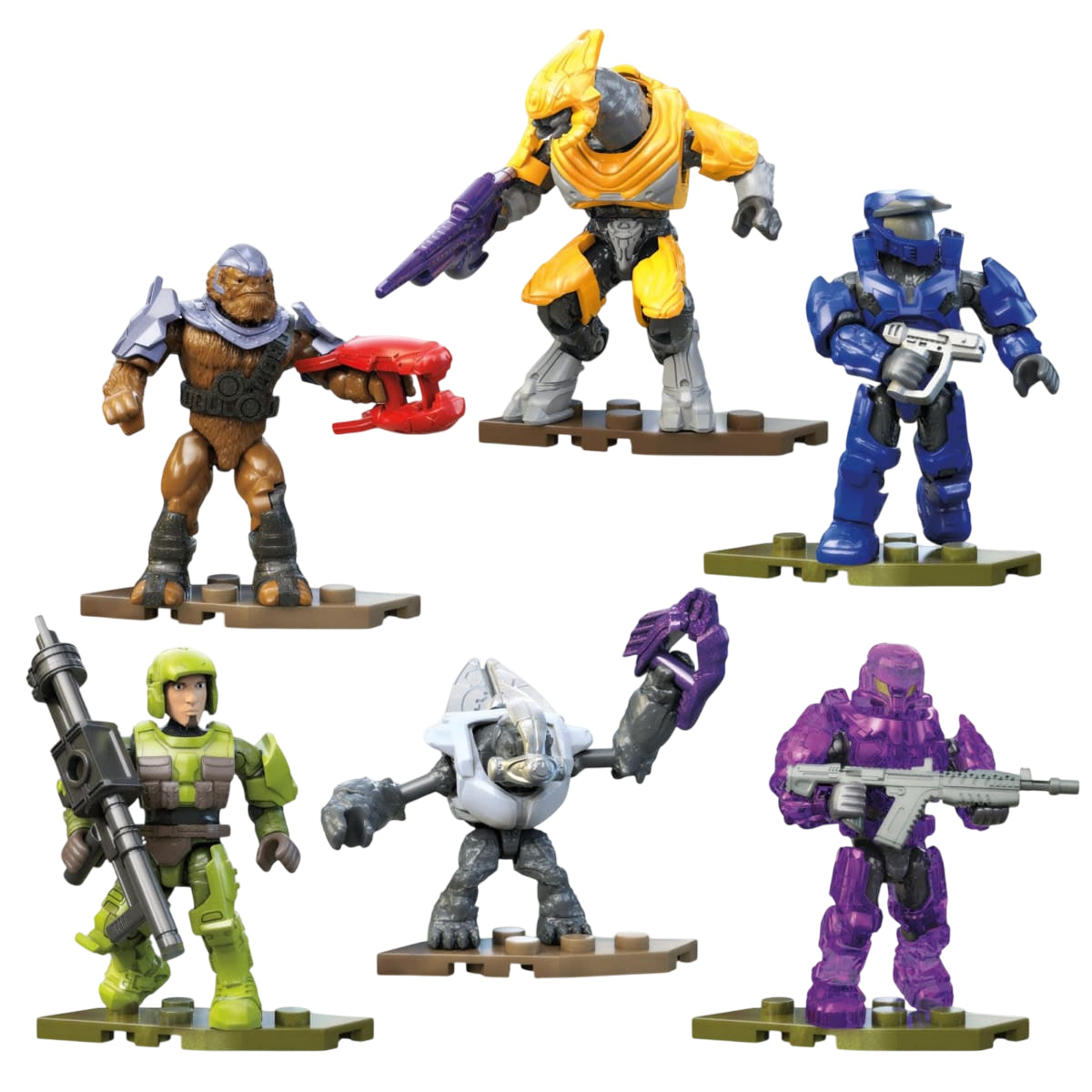 Mega Halo Universe Collection Series Micro Action Figure Building Toy - Assortment