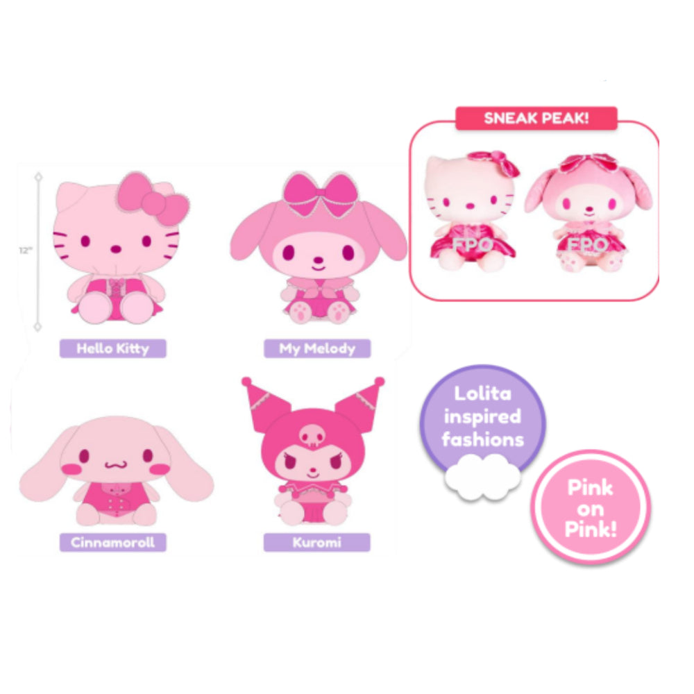 License 2 Play Hello Kitty and Friends 12" Core Plush Assortment