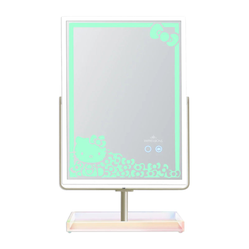 Impressions Vanity Hello Kitty RGB Makeup Mirror with App Controlled Adjustable Rainbow Lighting