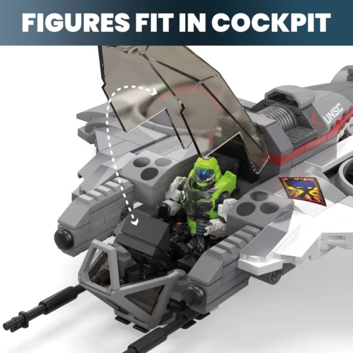 Mega Halo UNSC Arctic Burn Wasp Building Toy Set (342 Pieces)