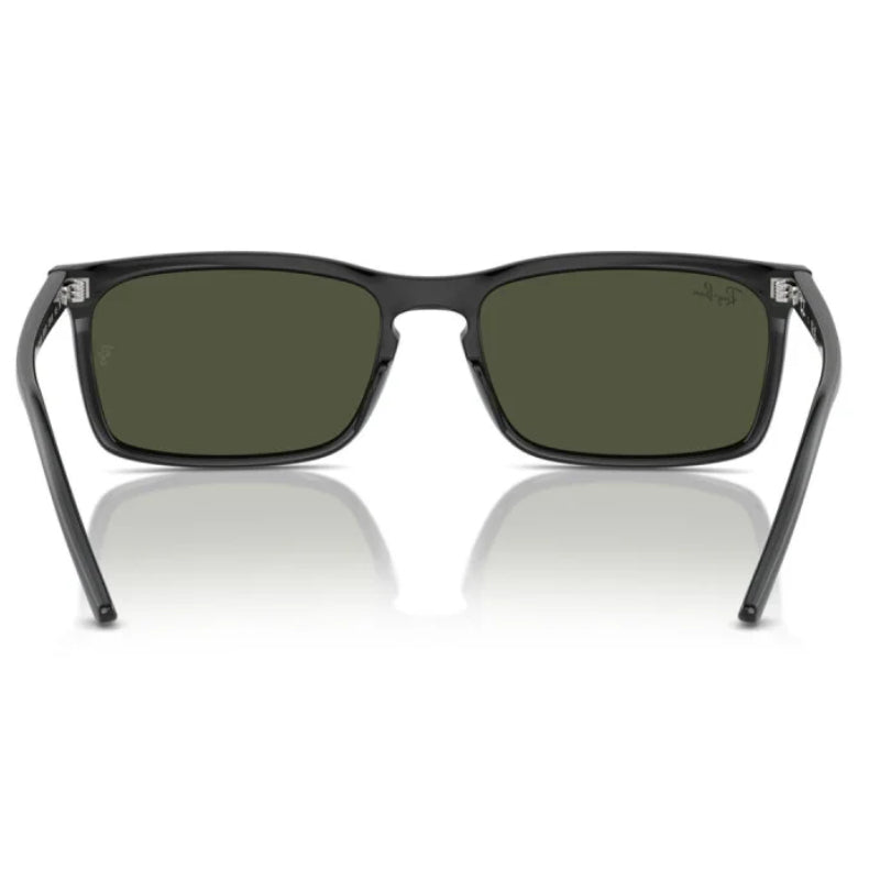 Ray-Ban RB443559901 Unisex Rectangle Solid Color Sunglasses