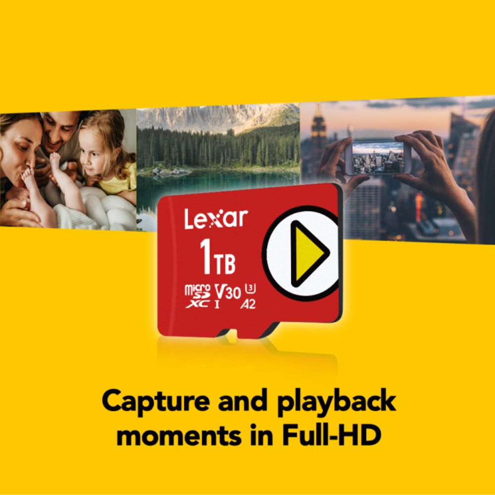 Lexar LMSPLAY00 1TB PLAY UHS-I MicroSDXC Memory Card - Red