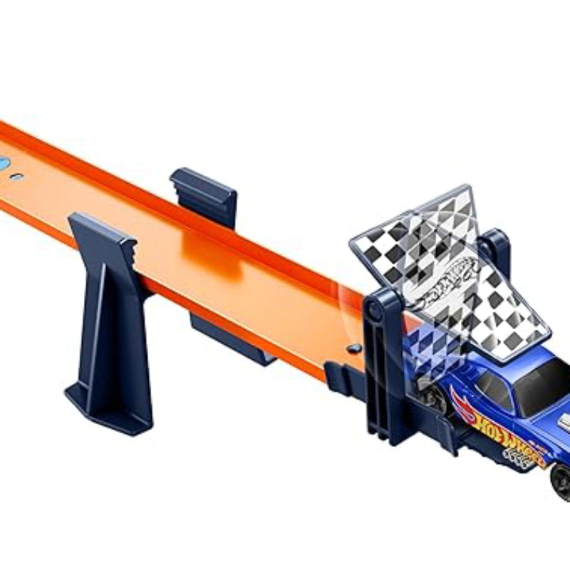 Hot Wheels 1:64 Scale RC Speed Challenge and Track Building Toy Set (30-Pieces)