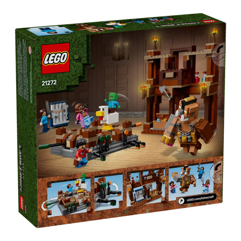 LEGO Minecraft Woodland Mansion Fighting Ring Building Toy Set (491-Pieces)