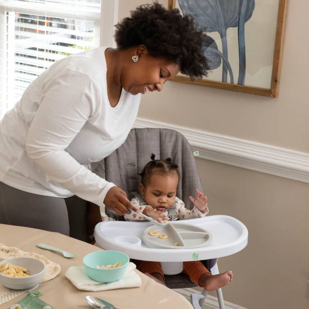 Ingenuity Sun Valley Compact Folding High Chair - Grey