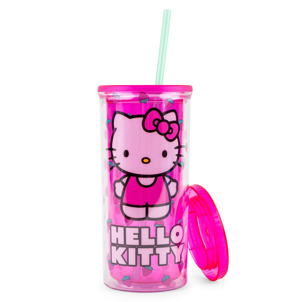 Sanrio Hello Kitty 20 oz Carnival Cup with Lid - Berry Pink
