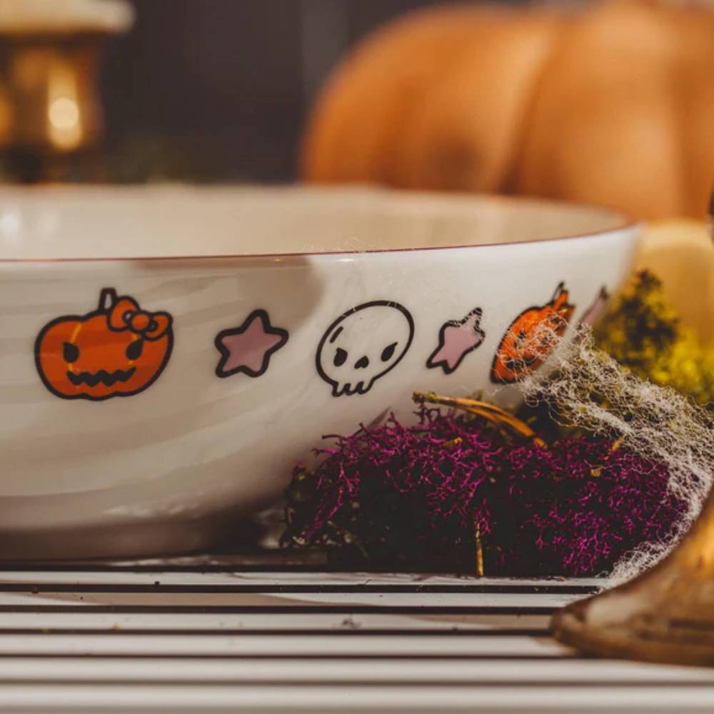 Sanrio Hello Kitty Witch 9" Ceramic Coupe Dinner Bowl - White