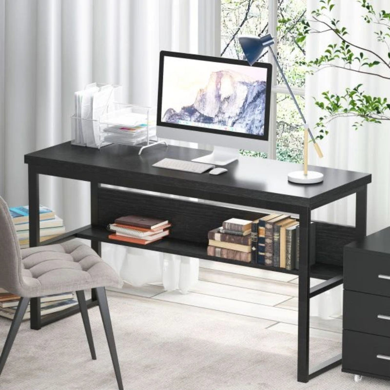 29" Desk with Bookshelf by Best Home - Black