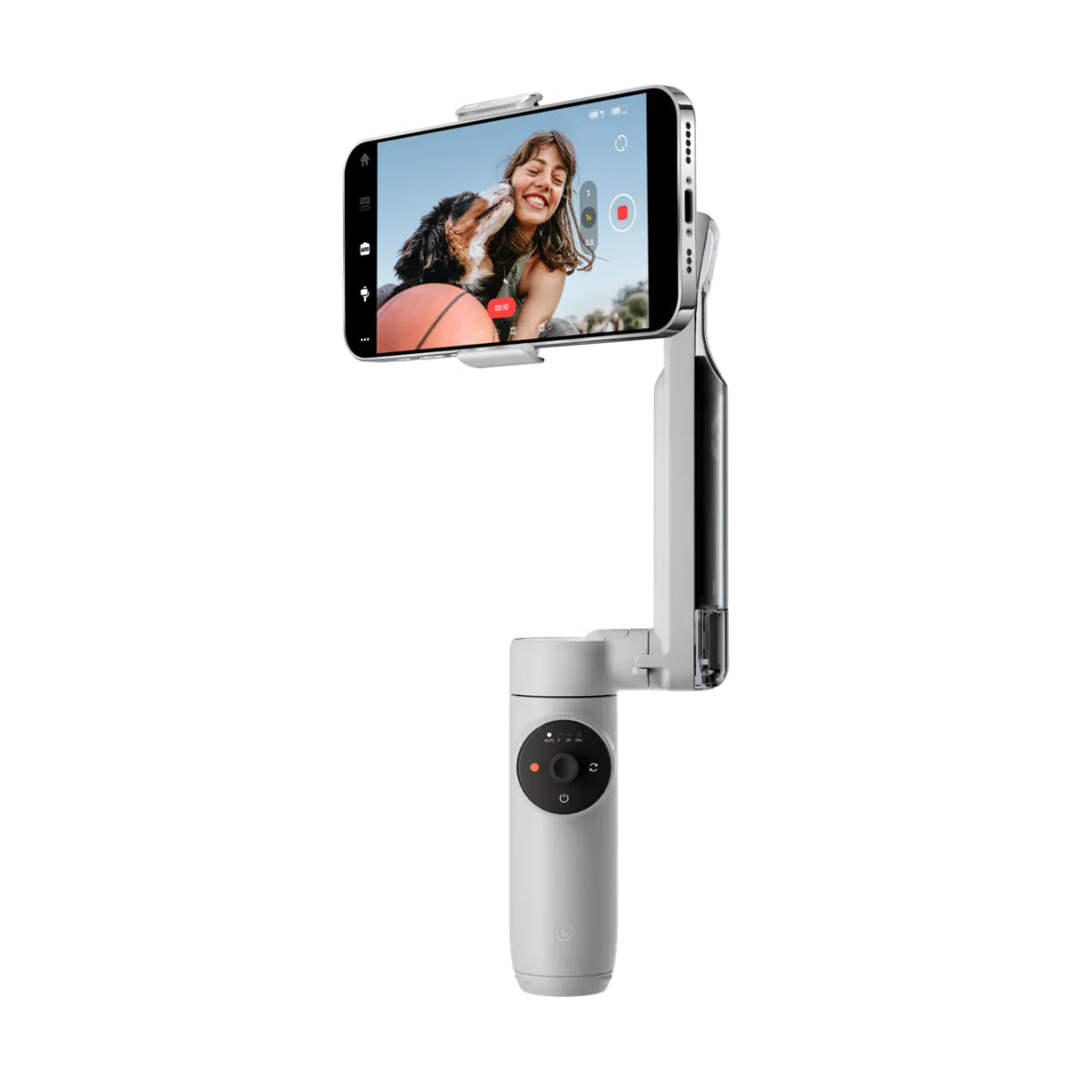 Insta360 Flow Standard 3-axis Gimbal Stabilizer with built-in Tripod - White