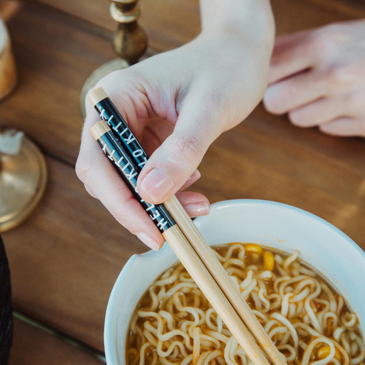 Sanrio Hello Kitty Witch 20 oz Ceramic Ramen Bowl and Chopstick Set