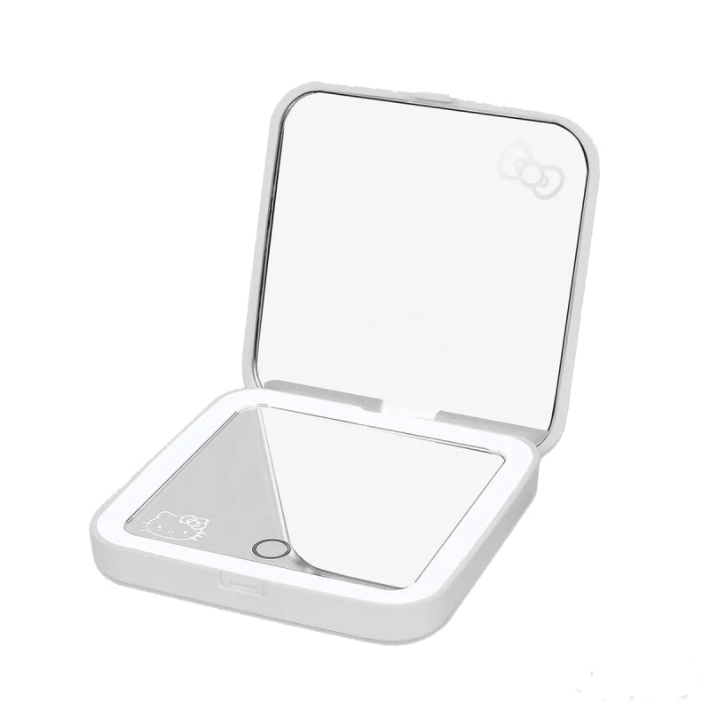 Impressions Vanity Hello Kitty Supercute Compact Mirror with Magnifying Mirror Top (White)