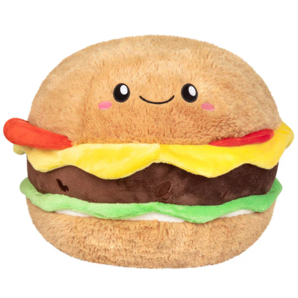 Squishable Comfort Food Cheeseburger 11" Plush Toy - Multicolor