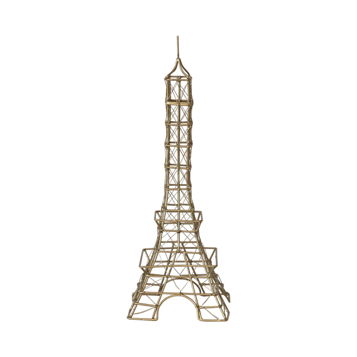 Creative Co-op Wire Eiffel Tower - Brass