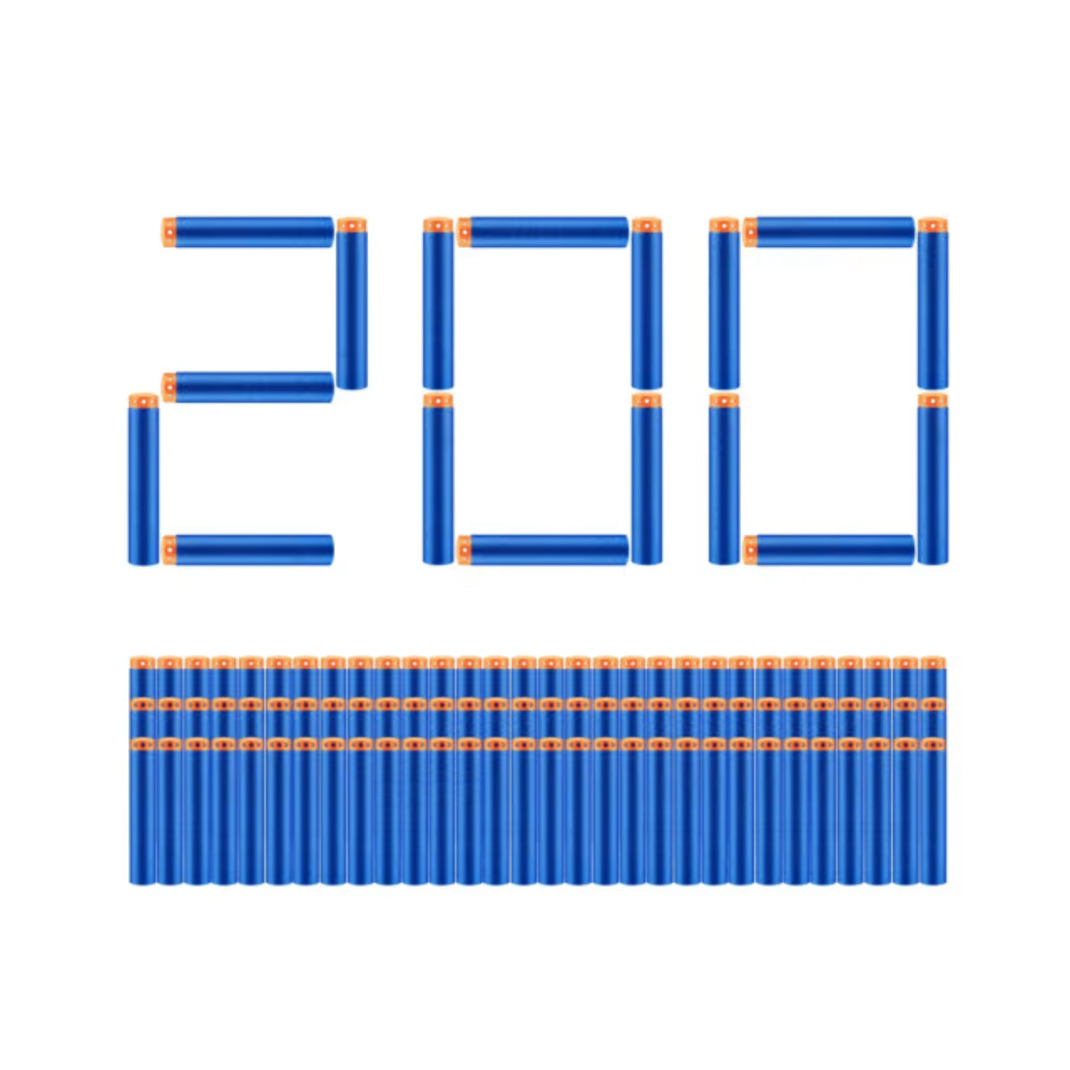 XShot Insanity Refill Darts (200-Pieces) - Blue