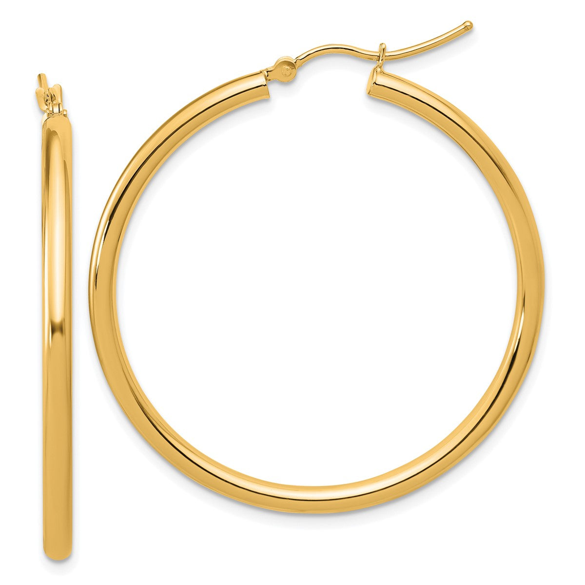 14K Leslie's Women's 2.5mm Hoop Earrings in 14K Yellow Gold