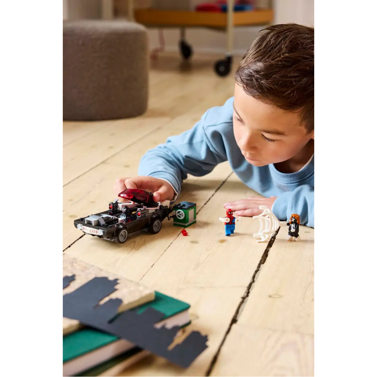 LEGO Marvel Spider-Man vs Venom Muscle Car Building Toy with 3 Minifigures (254-Pieces)