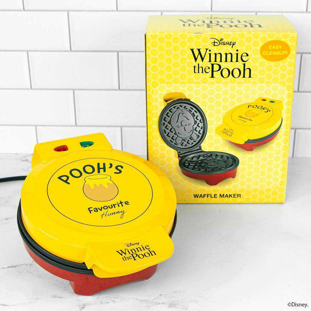 Uncanny Brands WM1/DIW/WP1 Disney Winnie the Pooh Waffle Maker - Yellow/Red