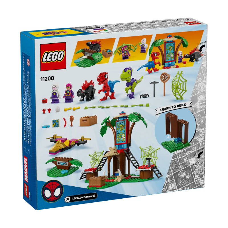 LEGO Marvel Spidey and Gobby's Raptor Battle at Tree House HQ Toy Set (143-Pieces)