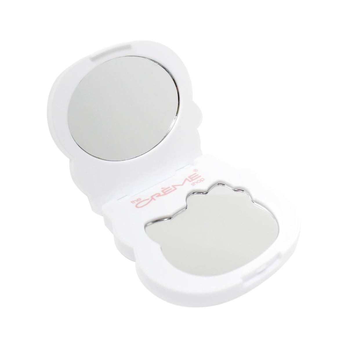 The Crème Shop Hello Kitty On-The-Go Compact Mirror Dual-Sided Mirrors - Pink/White