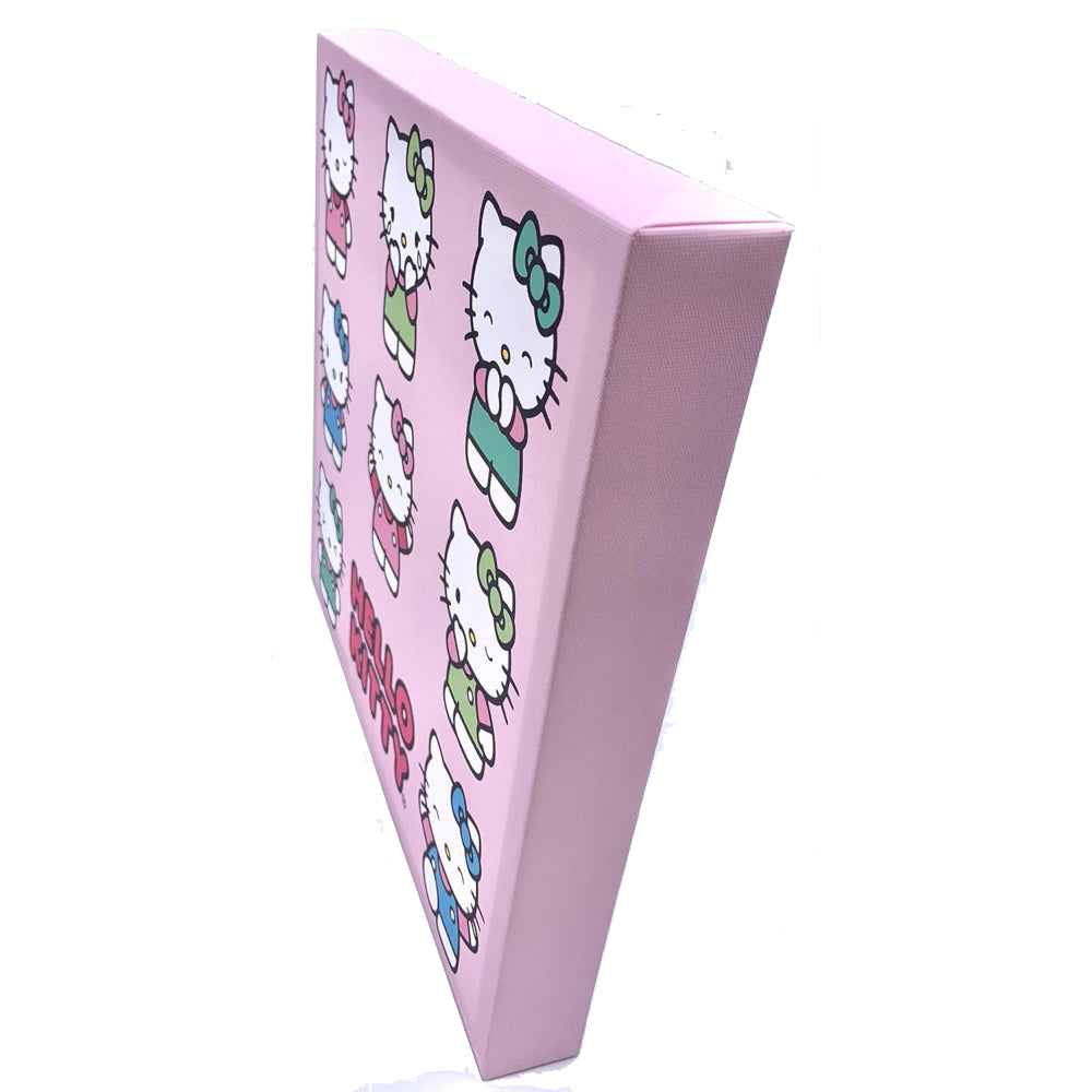 Sanrio Hello Kitty Sweet Kaiju Pastel 12" x 12" Canvas Wall Art - Pink