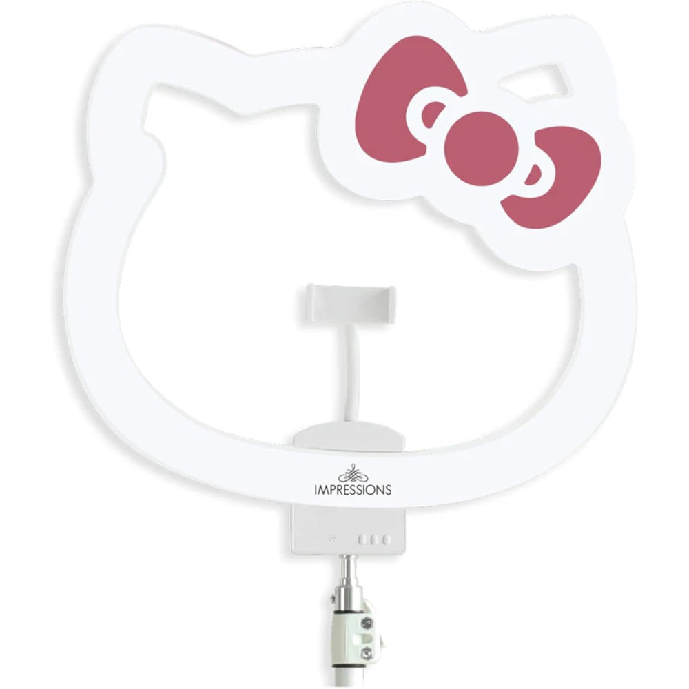 Impressions Vanity X Hello Kitty 18" RGB Ring Light with Tripod Stand - White/Red