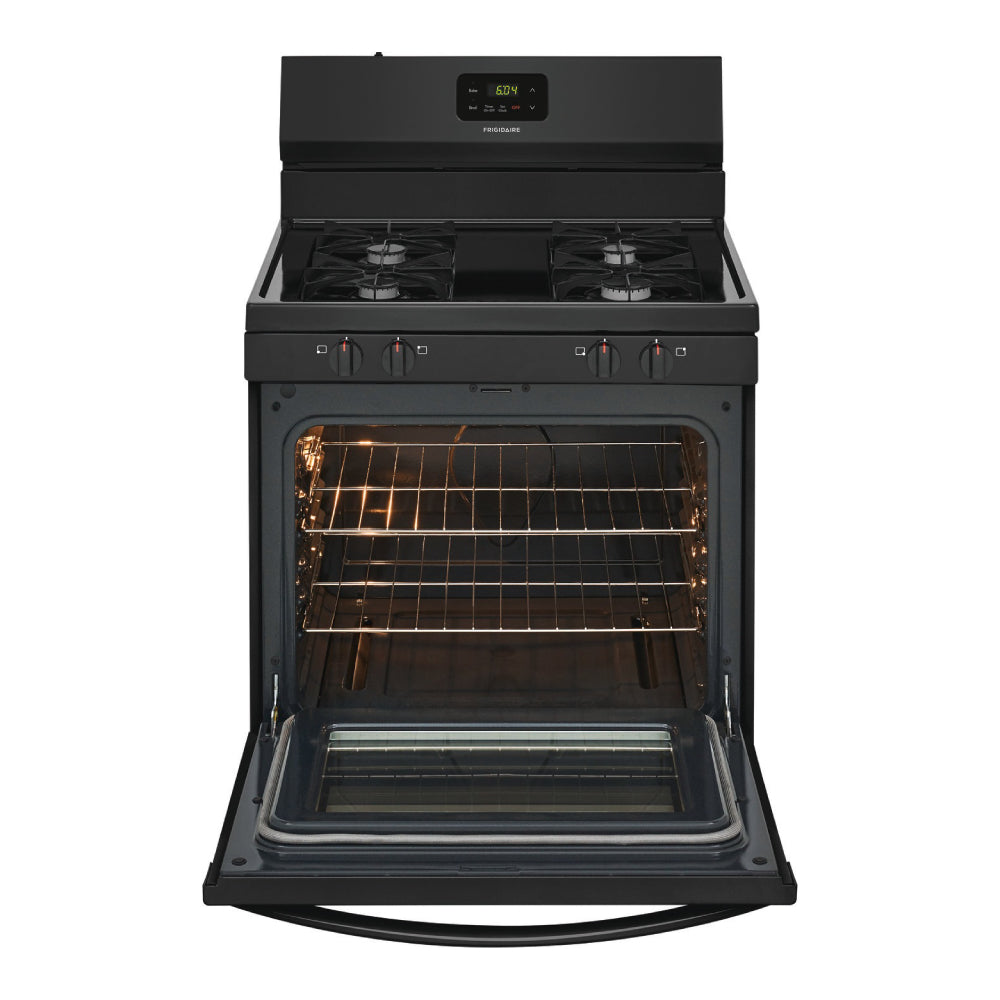 Frigidaire FCRG3015AB 5 cu. ft. Freestanding Gas Range 4 Sealed Burners - Black