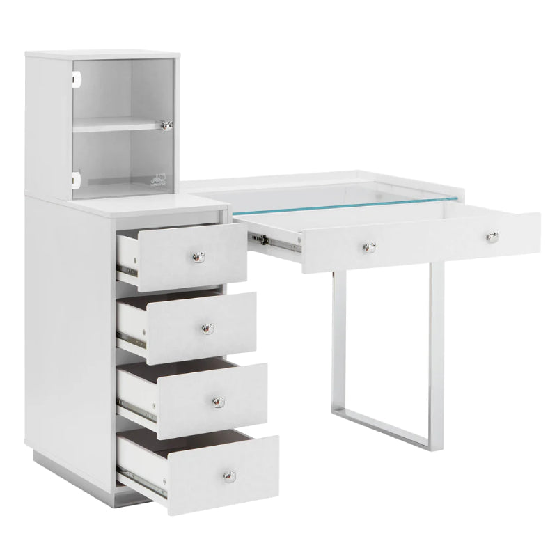 Impressions Vanity Hello Kitty SlayStation Duet Vanity Desk - Silver