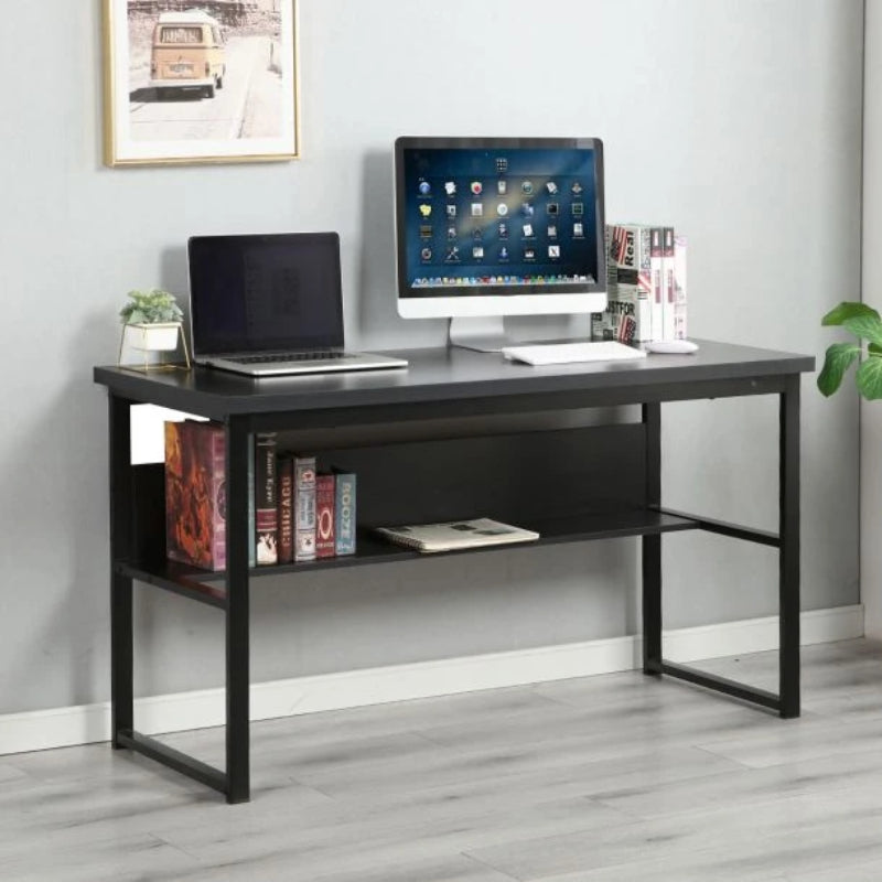 29" Desk with Bookshelf by Best Home - Black