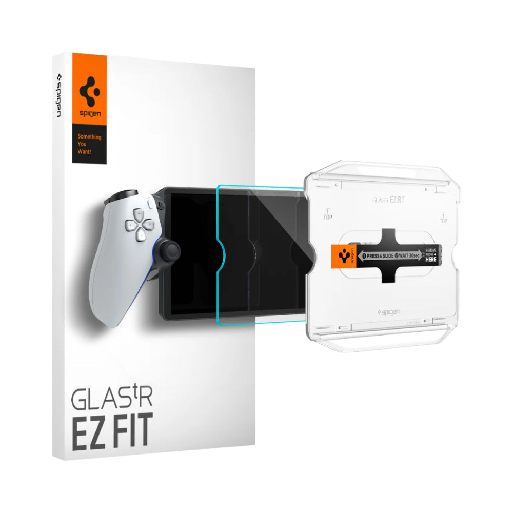 Spigen GLAS.tR EZ Fit Screen Protector for PlayStation Portal - Clear