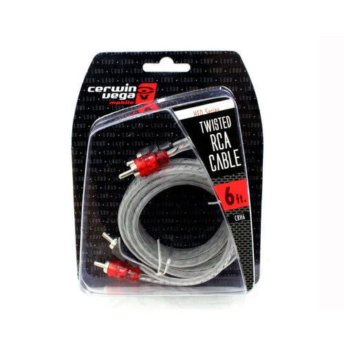 Cerwin-Vega CRH6 6' 2-Channel Spiral Shield RCA Cable - Curacao
