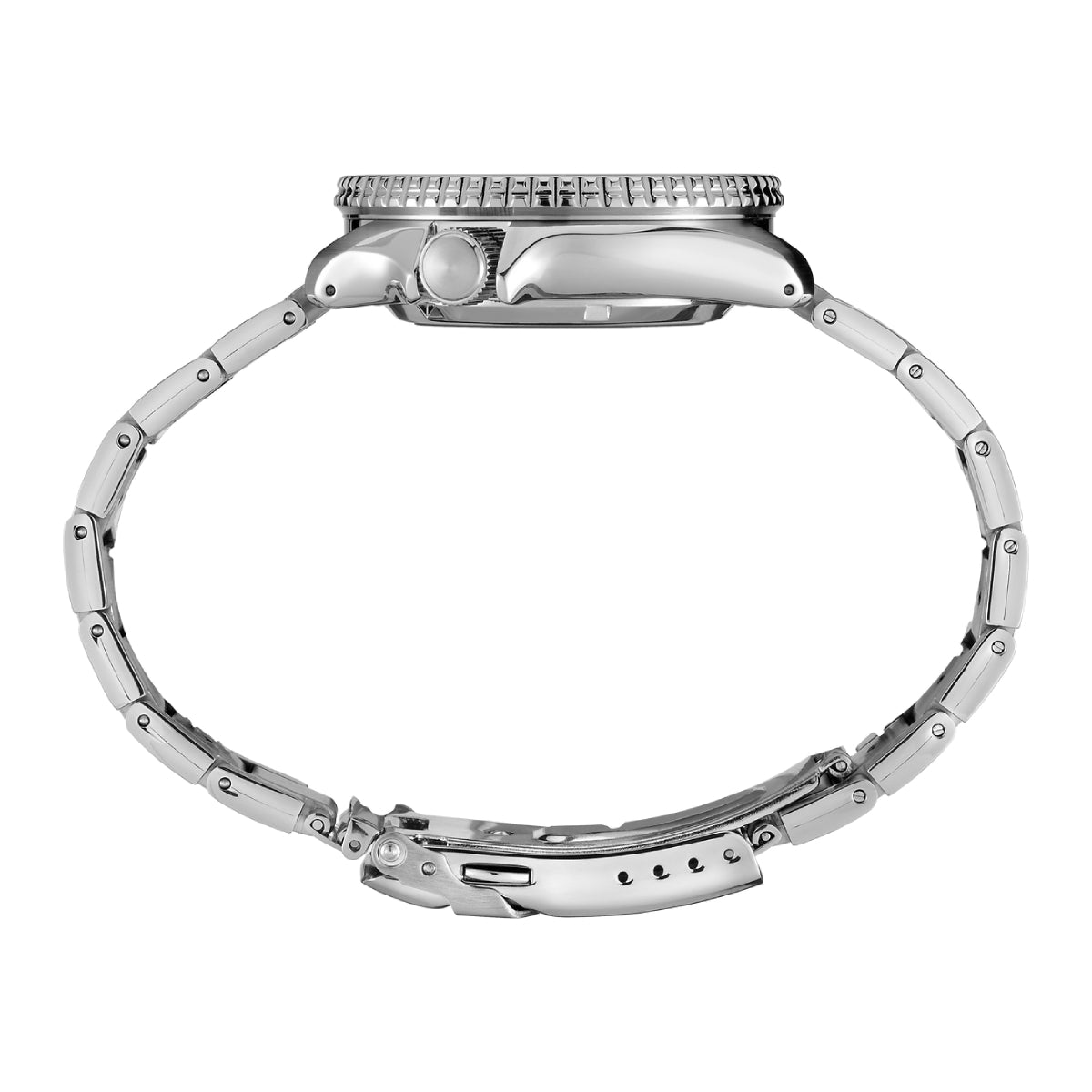 Seiko 5 Sports Men's 42.5mm Silver-Tone Bracelet Watch - Blue Dial