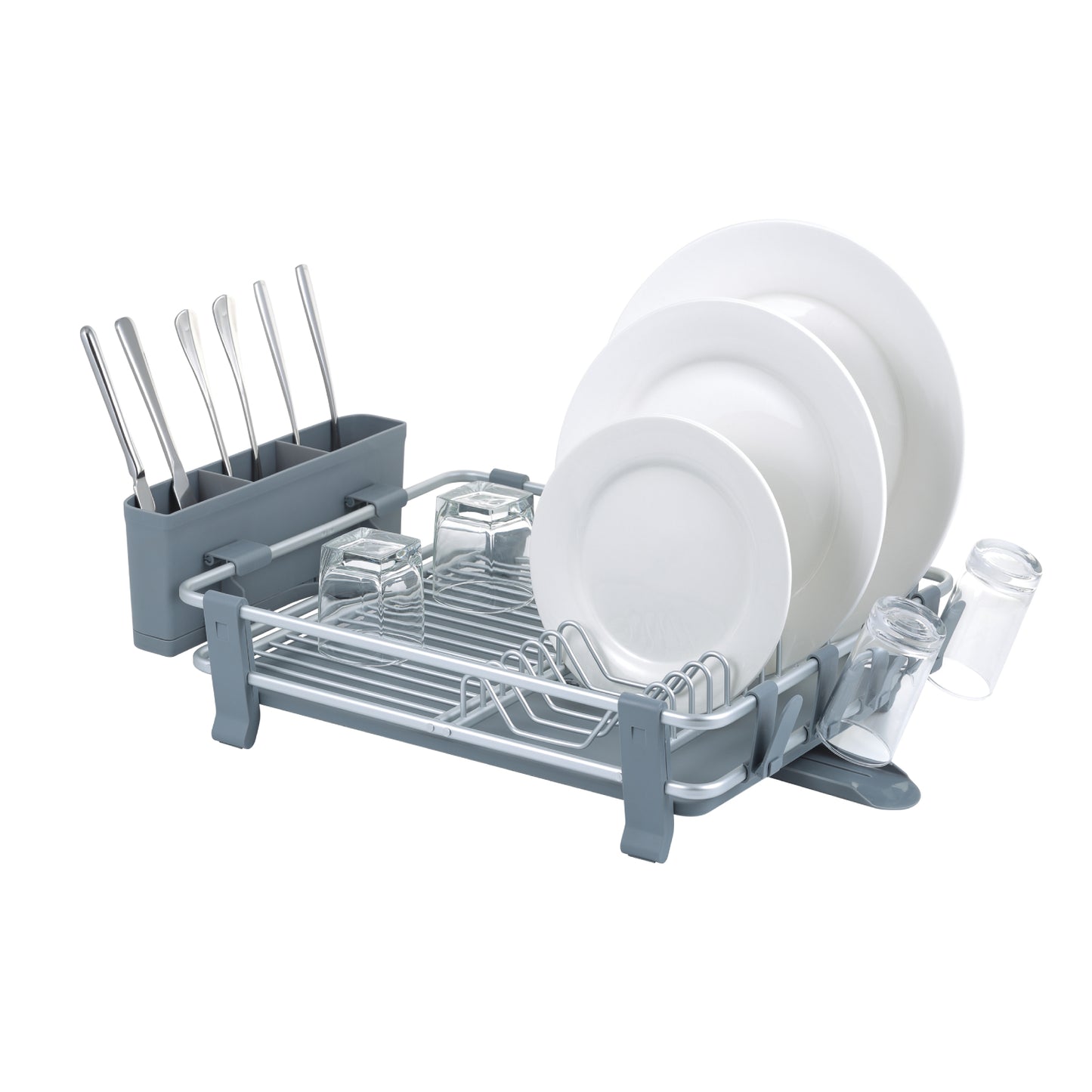 Conceptos básicos de electrodomésticos: escurridor de platos de un solo nivel de aluminio Modder