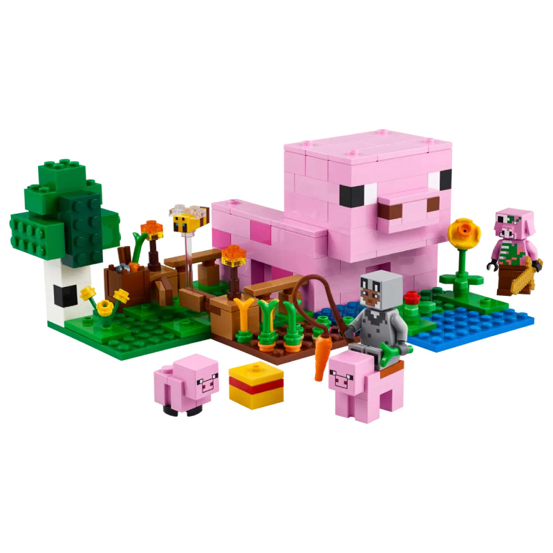 LEGO Minecraft The Baby Pig House Building Toy Set (238-Pieces)