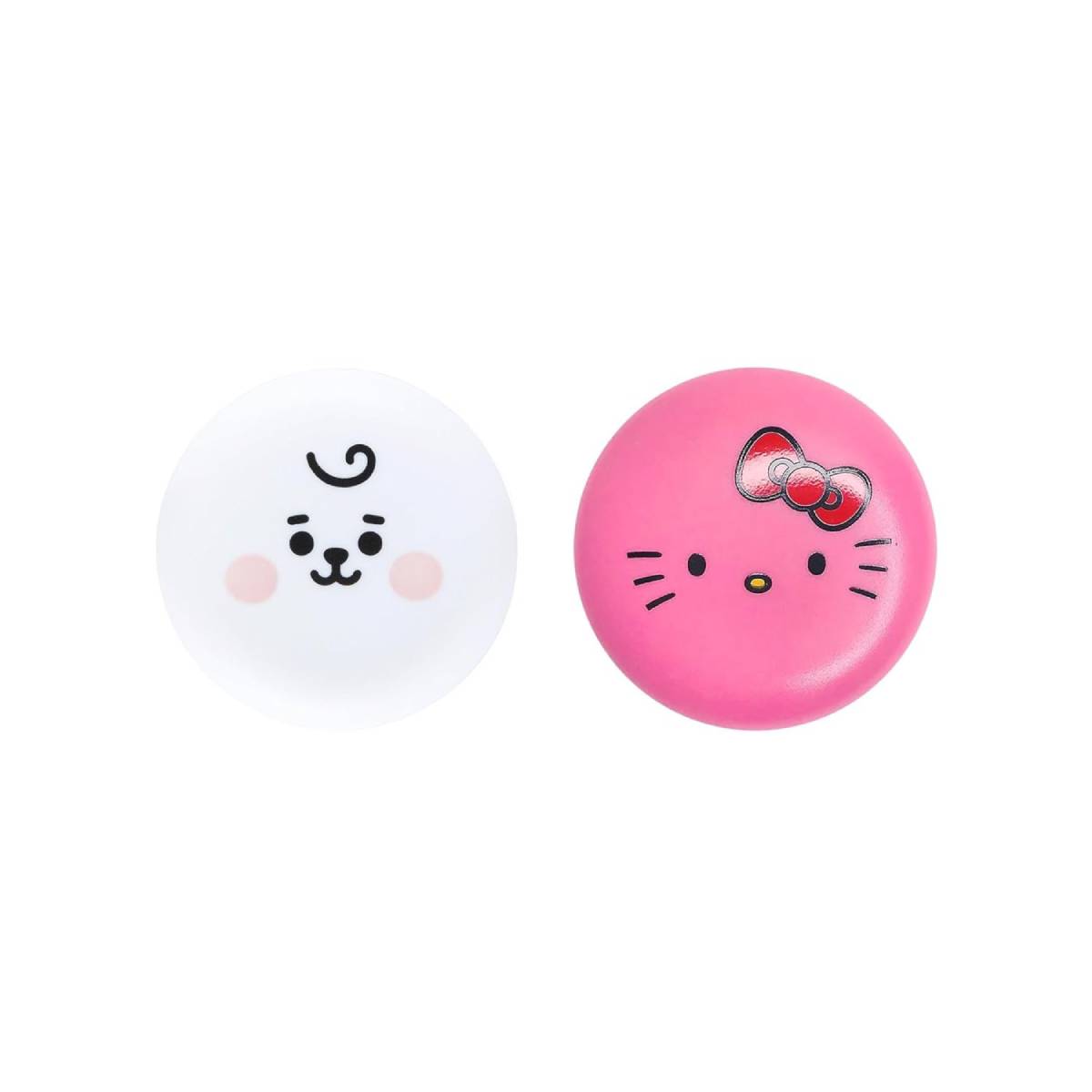 The Creme Shop Hello Kitty & BT21 RJ Macaron Lip Balm (Set of 2)