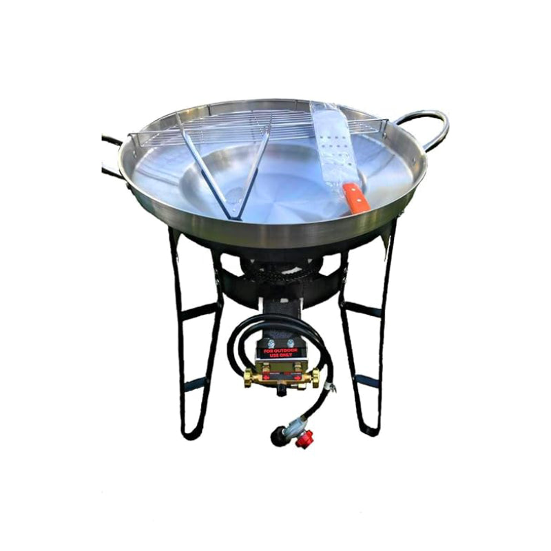 Alpine Cuisine AI26360 High Pressure Burner (5-Piece) - Silver/Black - Curacao