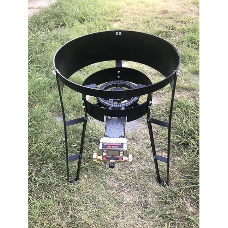 Alpine Cuisine AI26360 High Pressure Burner (5-Piece) - Silver/Black - Curacao